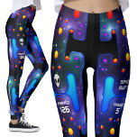 Space Girl Mechanischer Android Futuristischer Rob Leggings<br><div class="desc">Synth Wave Celestial Space Girl Robot Leggings | Bespannkleidung. Treten Sie ein in die Zukunft mit den Leggings meines Synth Wave Celestial Space Girl Robot, der für eine personalisierte Touch anpassbaren Text bietet. Diese futuristischen Leggings sind perfekt für Kongresse oder Comicen geeignet und verleihen dem Ganzen einen Robotercharme. Inspiriert von...</div>