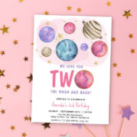 Space Girl Two der Moon Birthday Star Party