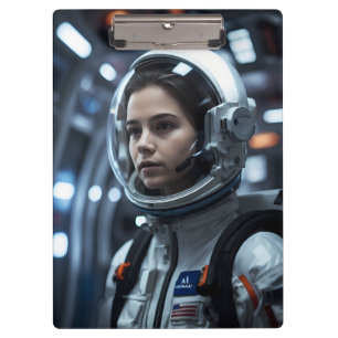 Space Girl v1   Klemmbrett