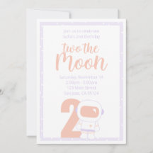 Space Girls-Party Einladungen