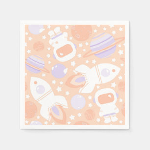 Space Girls Party Napkins Serviette