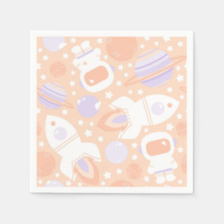 Space Girls Party Napkins Serviette
