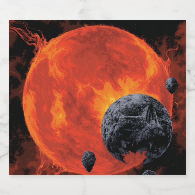 Space Graveyard Halloween Galaxie der Horror (Einzelnes Label)