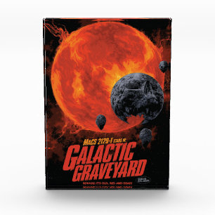 Space Graveyard Halloween Galaxie der Horror Fotoblock