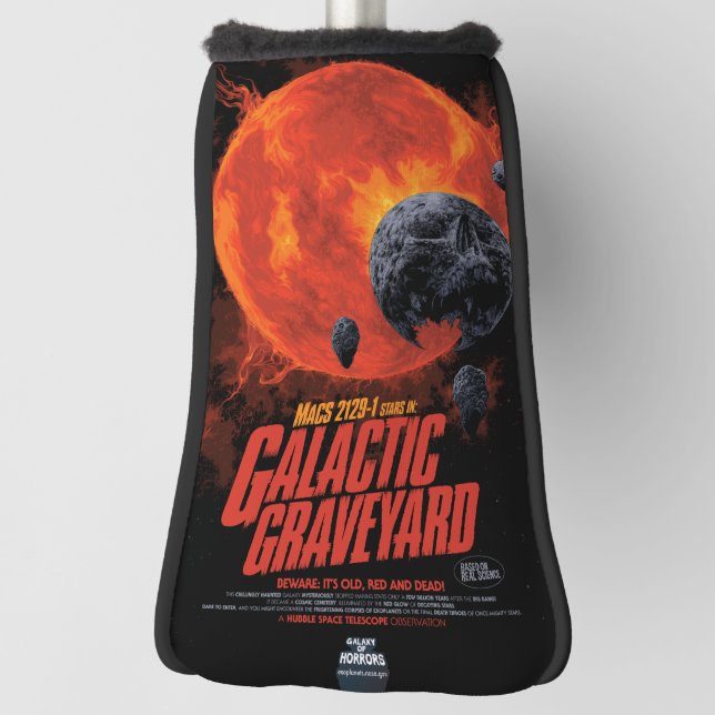 Space Graveyard Halloween Galaxie der Horror Golf Headcover (Rotieren 90)