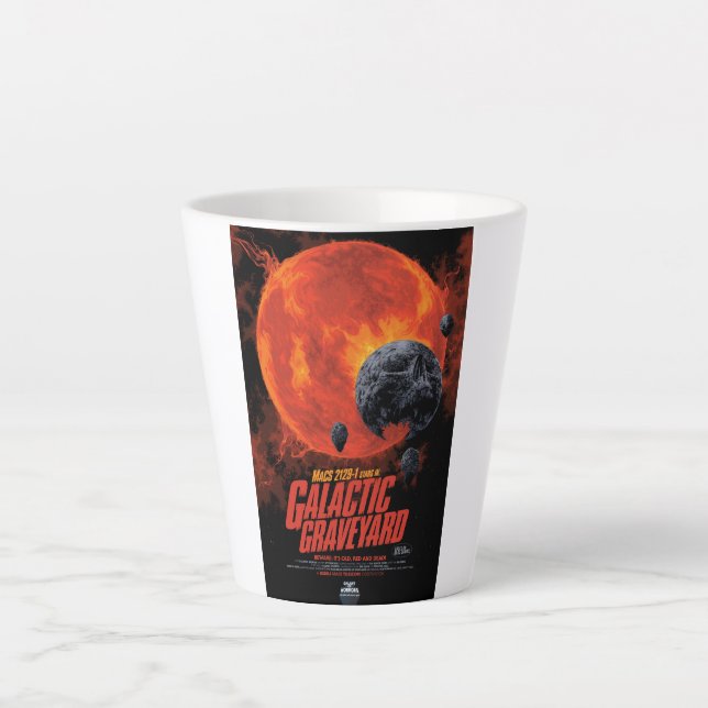 Space Graveyard Halloween Galaxie der Horror Milchtasse (Vorderseite)