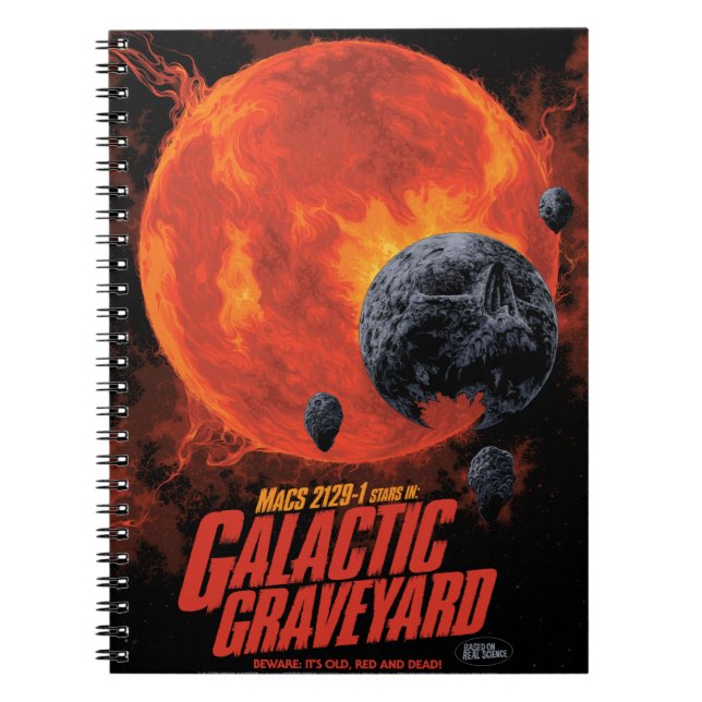 Space Graveyard Halloween Galaxie der Horror Notizblock (Vorderseite)