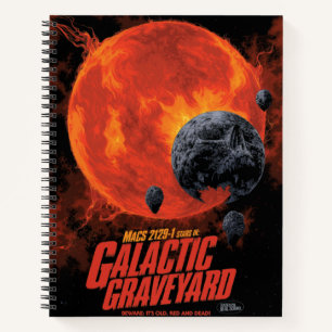 Space Graveyard Halloween Galaxie der Horror Notizbuch