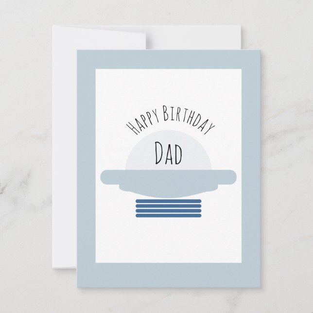 Space Happy Birthday Vater Vater Opa Card Karte (Vorderseite)