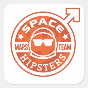 Space Hipsters® MARS TEAM 3" Sticker