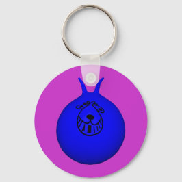 Space Hopper Keyring Blau/Lila Schlüsselanhänger