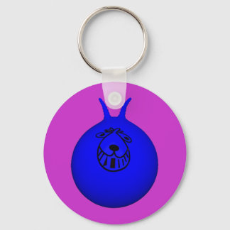 Space Hopper Keyring Blau/Lila Schlüsselanhänger