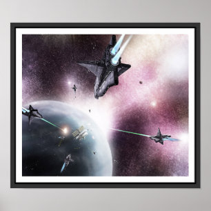 Space Invasion Poster