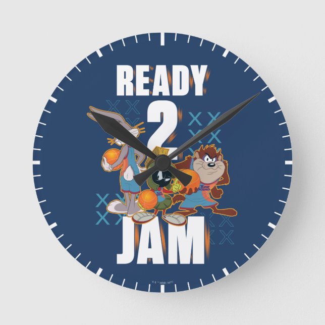 SPACE JAM: A NEW LEGACY™ Ready 2 | Runde Wanduhr (Vorderseite)