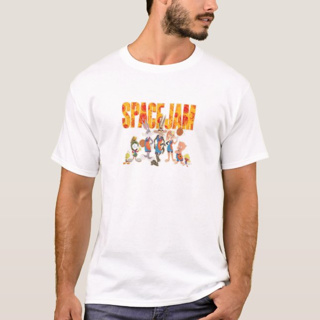 Space Jam A New Legacy Tune Squad Basketball Logo  T-Shirt (Vorderseite)