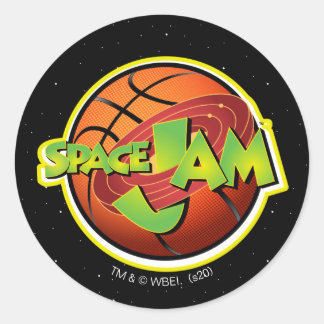 SPACE JAM™ Basketball-Logo Runder Aufkleber