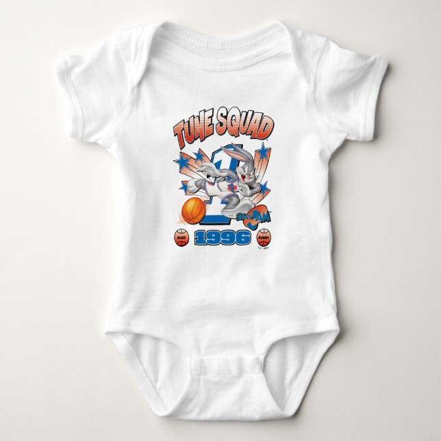 SPACE JAM™ BUGS BUNNY™ #1 Basketball-Grafik Baby Strampler (Vorderseite)