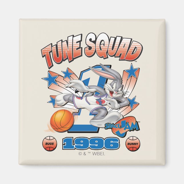 SPACE JAM™ BUGS BUNNY™ #1 Basketball-Grafik Magnet (Vorne)