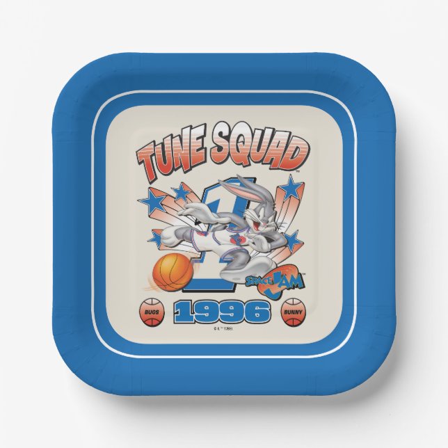 SPACE JAM™ BUGS BUNNY™ #1 Basketball-Grafik Pappteller (Vorderseite)