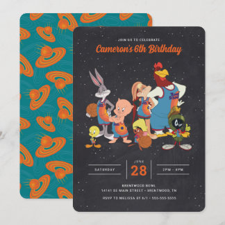 SPACE JAM: EIN NEUES LEGACY™ Chalkboard zum Geburt Einladung