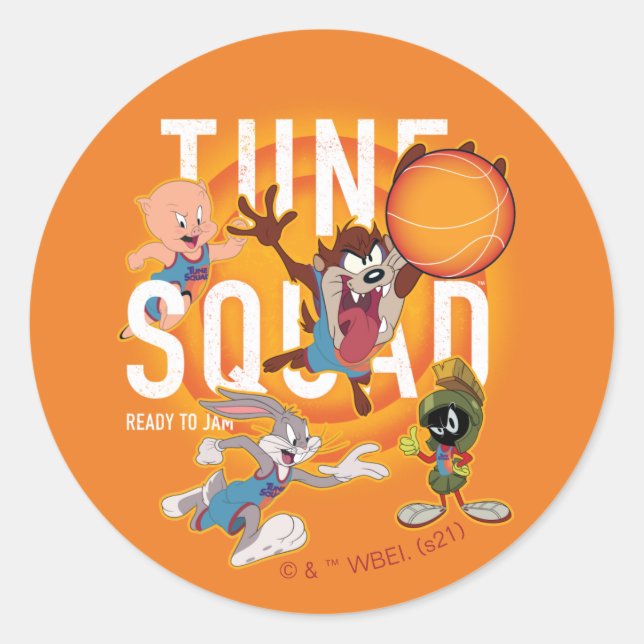 SPACE JAM: EIN NEUES LEGACY™ | TUNE SQUAD™ Dribble Runder Aufkleber (Vorderseite)