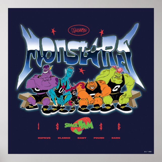 SPACE JAM™ Monstars 1996 Graphic Poster (Vorne)