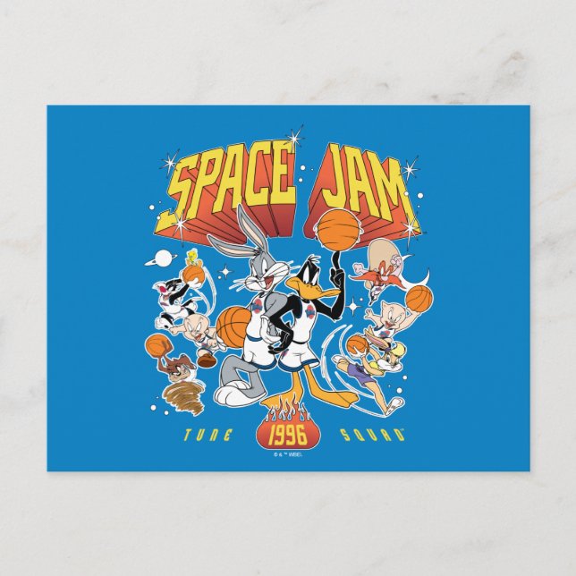SPACE JAM™ TUNE SQUAD™ 1996 Grafik Postkarte (Vorderseite)