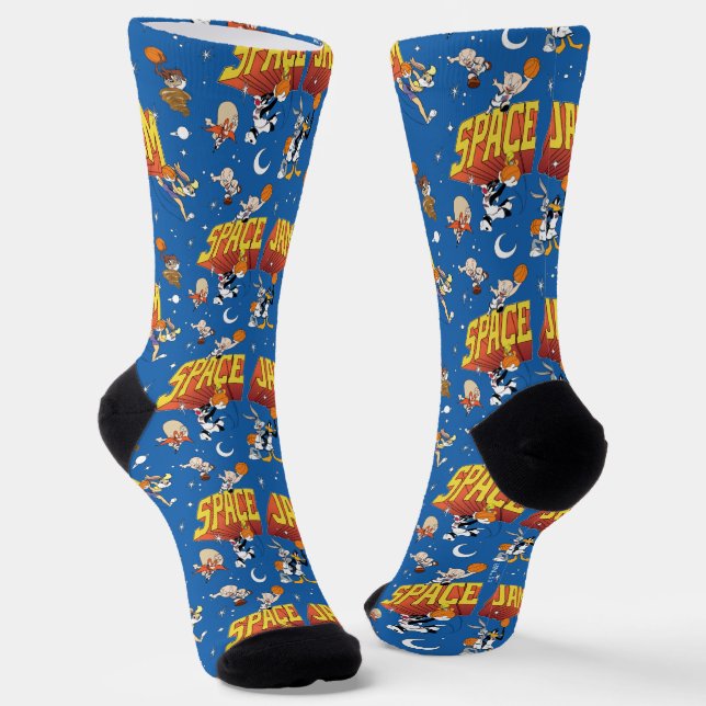 SPACE JAM™ TUNE SQUAD™ Outer Space Muster Socken (Gewinkelt)