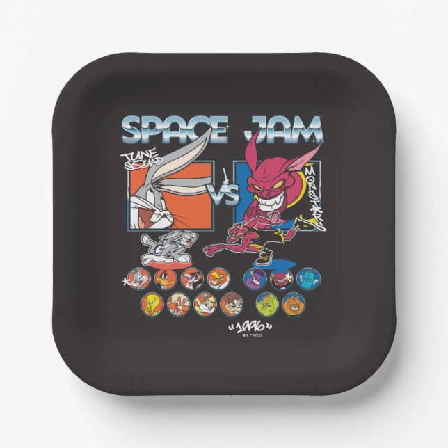 SPACE JAM™ TUNE SQUAD™ VS Monstars Mannschaftsaufs Pappteller (Vorderseite)