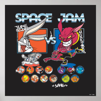 SPACE JAM™ TUNE SQUAD™ VS Monstars Mannschaftsgraf Poster