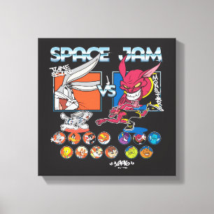 SPACE JAM™ TUNE SQUAD™ VS Monstars Roster-Grafik Leinwanddruck