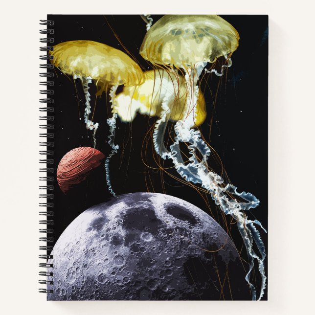 Space Jellyfish Notizbuch (Vorderseite)
