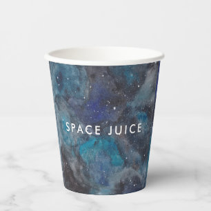 Space Juice Galaxy Stars Custom Pappbecher