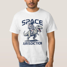 Space Jurisdiction Astronaut Reitet T-Rex T-Shirt