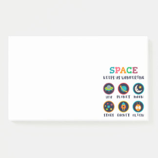 Space keeps us wondering post-it klebezettel