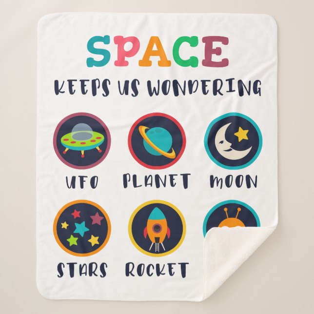 Space keeps us wondering sherpadecke (Vorderseite)