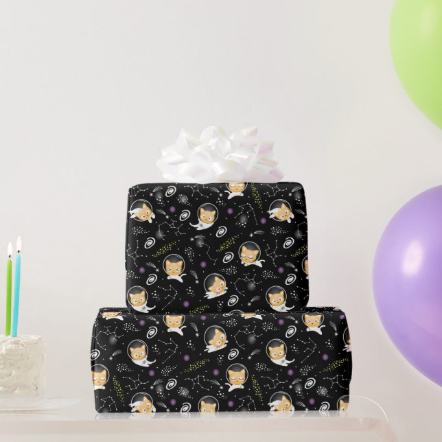 Space Kitty Geschenkpapier (Partygeschenke)