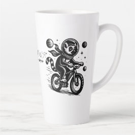 Space Lemur Astronaut Riding Bicycle - Madagascar  Milchtasse