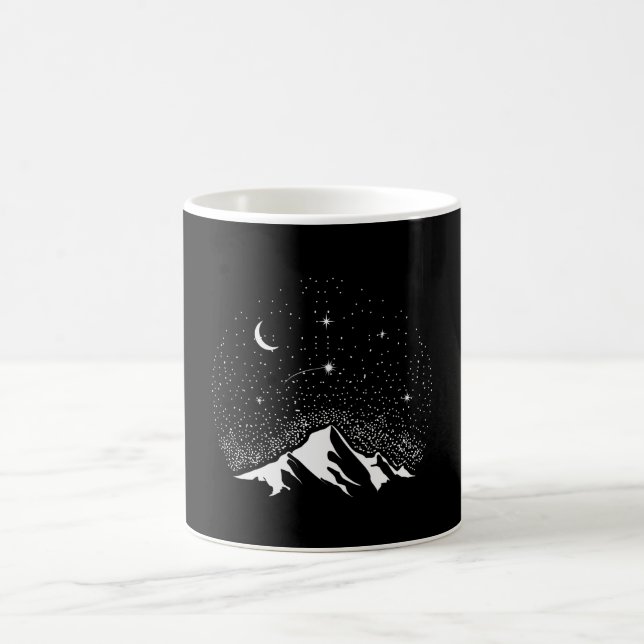 Space Lover Adult Astronomie Hobby Shooting Star Kaffeetasse (Mittel)
