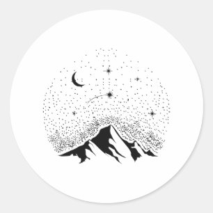 Space Lover Adult Astronomie Hobby Shooting Star Runder Aufkleber