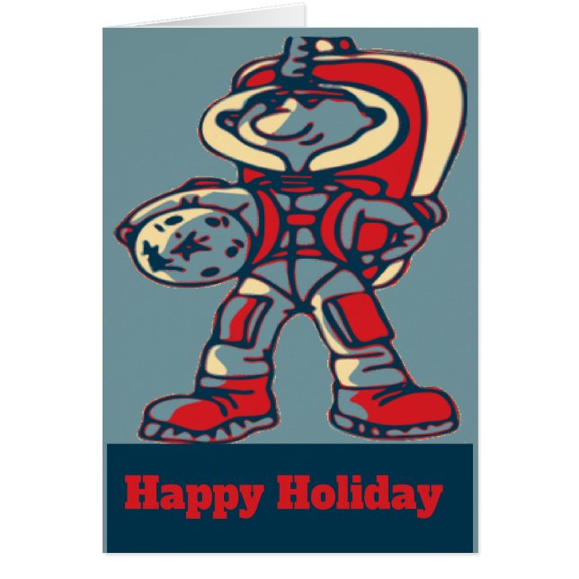 Space Man Holiday, Text bearbeiten (Vorne)