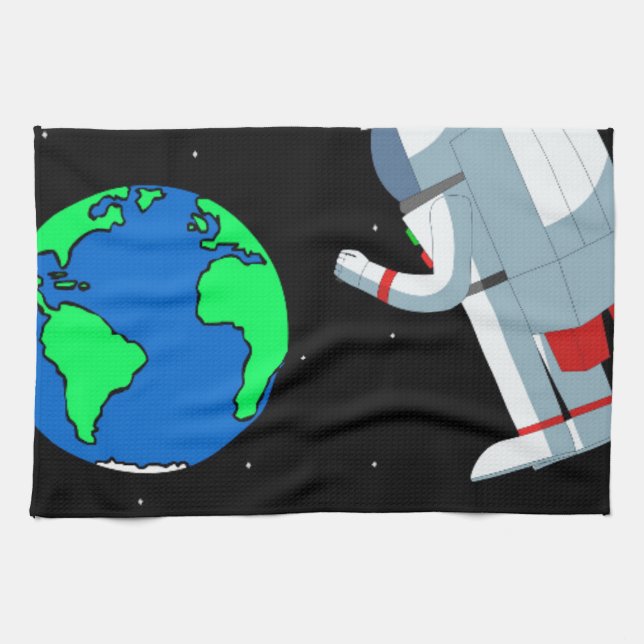 Space Man Küchentuch (Horizontal)