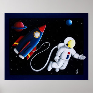 Space Man Poster