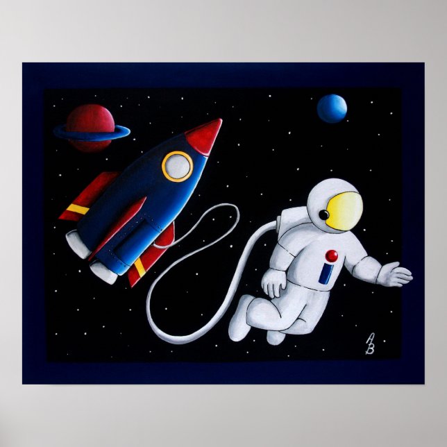 Space Man Poster (Vorne)