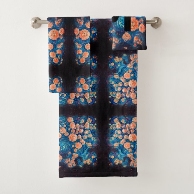 Space Mimosa Goldener Nebel Blossom Badhandtuch Set (Insitu)