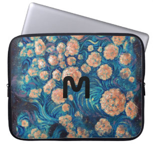 Space Mimosa Goldener Nebel Blossom Laptopschutzhülle