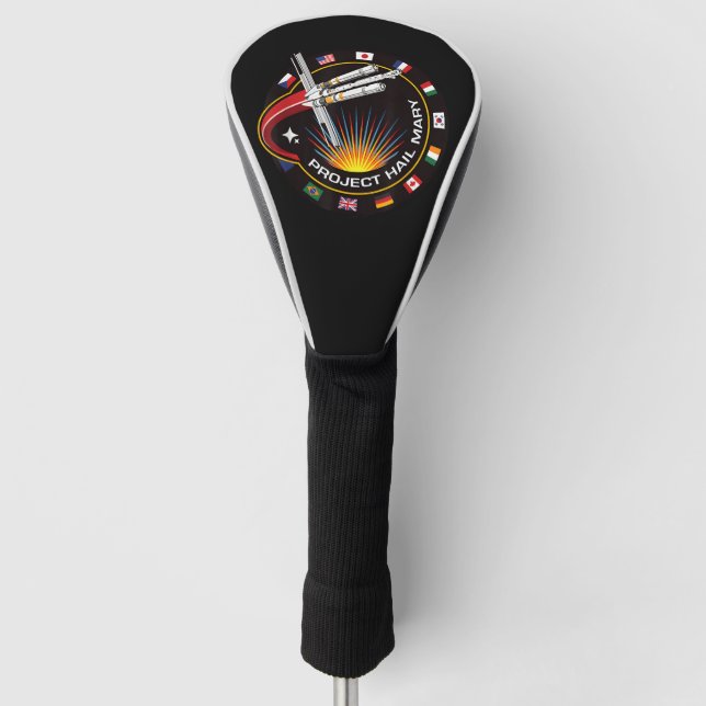 Space Mission Patch Golf Headcover (Vorderseite)