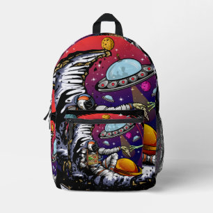Space Moon Cheese Bedruckter Rucksack