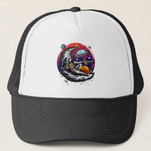Space Moon Cheese Truckerkappe