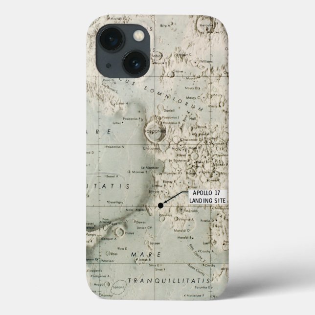 SPACE: MOON MAP, 1972 Case-Mate iPhone HÜLLE (Rückseite)